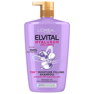 L'Oréal Paris Elvital Hyaluron Plump Schampo 1000 ml produkt bild