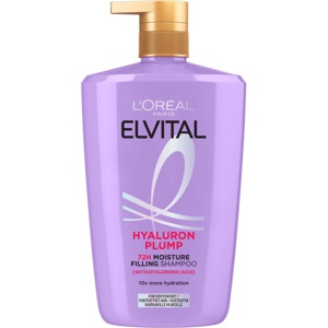 L'Oréal Paris Elvital Hyaluron Plump Shampoo for Dehydrated Hair 1000 ml Produktbild