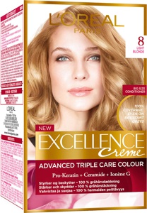 L'Oréal Paris Excellence Creme 8 Lysblond produktbilde