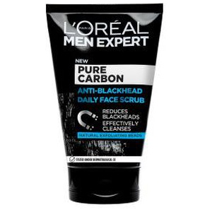 L'Oréal Paris Men Expert Pure Charcoal Anti-Blackhead Face Scrub - 100 ml. produktbillede