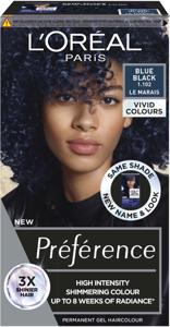 L'Oréal Paris Préférence Vivids Blue Black 1.102 produkt bild