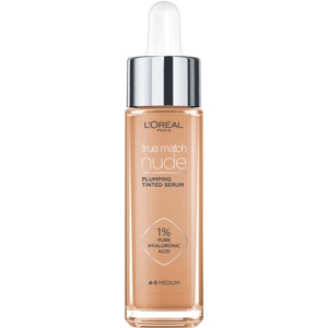 L'Oréal Paris True Match Nude Plumping Tinted Serum Foundation 1% Hyaluronic Acid 4-5 Medium Produktbild