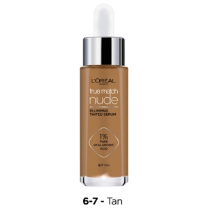 True Match Nude Plumping Tinted Serum Foundation 6-7 Tan produkt bild
