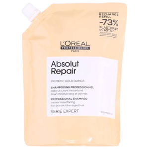 Loreal Absolut Repair Protein + Gold Quinoa Shampoo Refill 500 ml Produktbild
