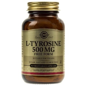 L-Tyrosin 500 mg 50 pflanzliche Kapseln Solgar Produktbild