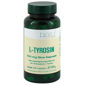 L-Tyrosin 500 mg Bios Kapseln, 100 St Kapseln Produktbild