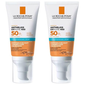 La Roche Posay Anthelios hydratisierende Creme getönt LSF 50 +, 2x50 ml Creme Produktbild