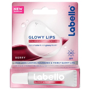 Labello Glowy Lips Berry Tinted SPF30 10 ml produktbilde