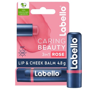 Labello Lippenbalsam Caring Beauty Rose-Nude Rose-Nude Produktbild