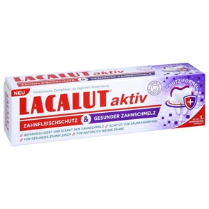 Lacalut aktiv Zahnfleischschutz & ges.Zahnschmelz, 75 ml Zahncreme Produktbild