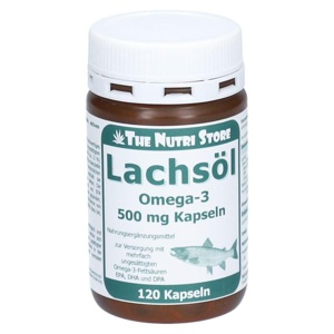 Lachsöl Kapseln 500 mg, 120 St Kapseln Produktbild