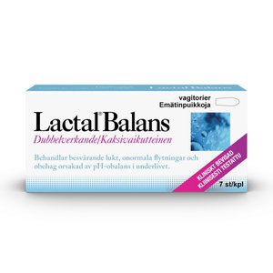 Lactal Balans Vagitorier 7 st