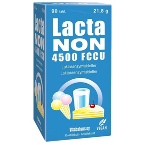 Lactanon 4500 FCCU 90 tabletter produkt bild