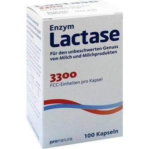 LACTASE 3.300 FCC 200 mg Kapseln Produktbild