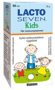 Vitabalans Lacto Seven Kids Tuggtablett, 50 st produkt bild
