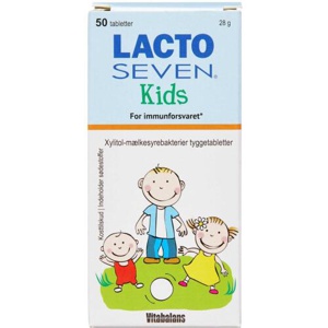 Lacto Seven Kids 50 tyggetabl produktbillede