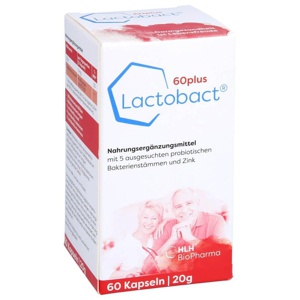 LACTOBACT 60plus magensaftresistente Kapseln Produktbild