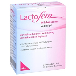 Lactofem Milchsäurekur Vaginalgel, 7X5 ml Vaginalgel Produktbild
