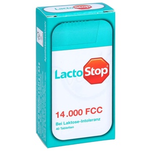 LactoStop 14000 FCC Tabletten Spender 40 St Tabletten Produktbild