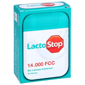 LactoStop 14000 FCC Tabletten Spender 80 St Tabletten Produktbild