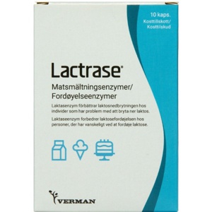 Lactrase kapsler 10 stk. produktbillede
