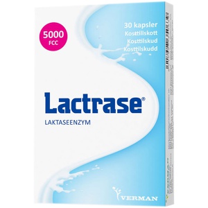 Lactrase Laktaseenzym Kapsler 30 stk produktbilde