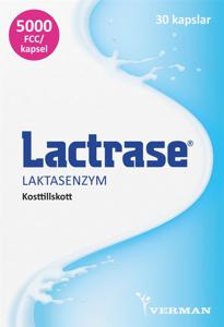 Lactrase laktasenzym 30 kapslar produkt bild