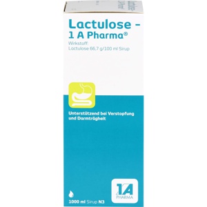 Lactulose 1A Pharma Sirup, 1000 ml Sirup Produktbild