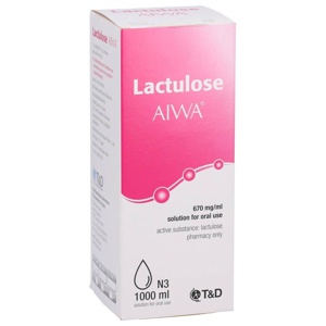 Lactulose AIWA 670mg/ml 1000 ml Lösung zum Einnehmen Produktbild