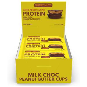 Låda Nutry Nuts Protein Peanut Butter Cups 42 g produkt bild