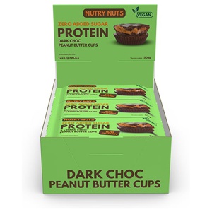 Låda Nutry Nuts Protein Peanut Butter Cups 42 g produkt bild