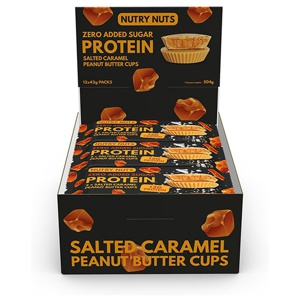 Låda Nutry Nuts Protein Peanut Butter Cups 42 g produkt bild