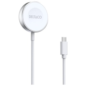 Laddare för Apple Watch och Samsung Galaxy Watch med USB-C-kabel 1 m Vit produkt bild