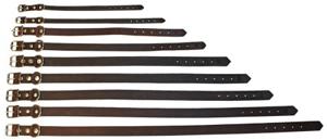 Läderhalsband Ställbart Brun 18x45cm produkt bild