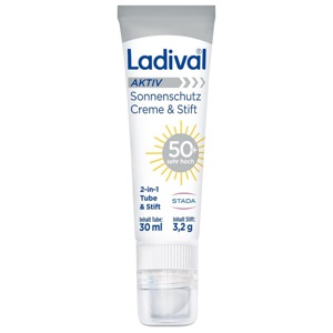 Ladival Aktiv Sonnenschutz Creme & Stift LSF 50 +, 30 ml Creme Produktbild