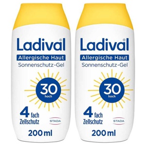 Ladival allergische Haut Sonnenschutz-Gel LSF 30, 2x200 ml Gel Produktbild