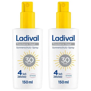 Ladival trockene Haut Sonnenschutz-Spray LSF 30, 2x150 ml Spray Produktbild