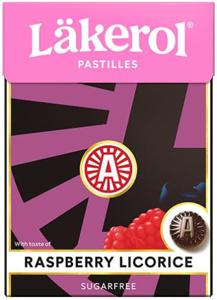 Läkerol Raspberry Licorice Big Pack 75 g produkt bild