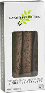 Lakritsfabriken Liquorice Sticks Milk Chocolate & Granules 45 g produkt bild