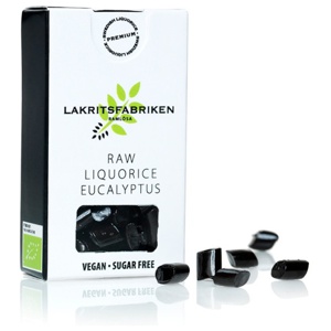 Lakritsfabriken Organic Raw Liquorice Eucalyptus 25 g produkt bild