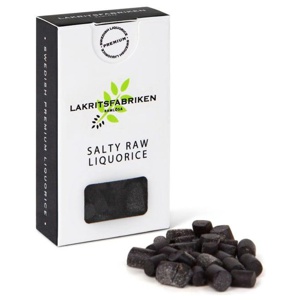 Lakritsfabriken Salty Raw Liquorice 25 g produkt bild