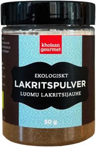 Khoisan Gourmet Lakritspulver EKO 50 g produkt bild