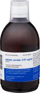 Laktulos Levolac, oral lösning 670 mg/ml, 500 milliliter produkt bild