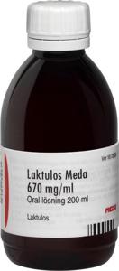 Laktulos Meda, oral lösning 670 mg/ml 200 ml produkt bild