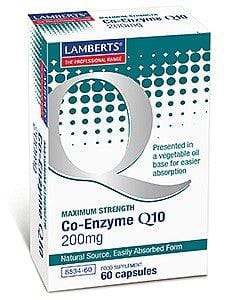 Lamberts Co-enzyme Q10 Capsules 200mg Pack of 60 product image