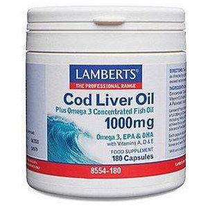 Lamberts Cod Liver Oil Capsules 1000mg Pack of 180 product image