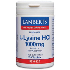 Lamberts L-Lysine 1000mg Tablets Pack of 120 product image