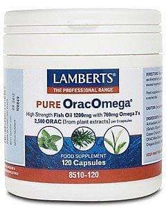 Lamberts OracOmega High Strength Fish Oil 1200mg with Plant Antioxidants Capsules Pack of 120 product image