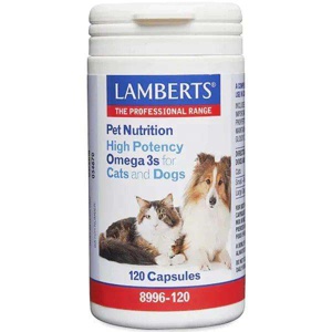 Lamberts Pet Nutrition Omega 3 Capsules for Cats and Dogs Pack of 120 product image