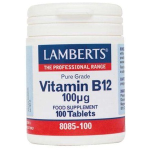 Lamberts Vitamin B12 Tablets 100mcg Pack of 100 product image